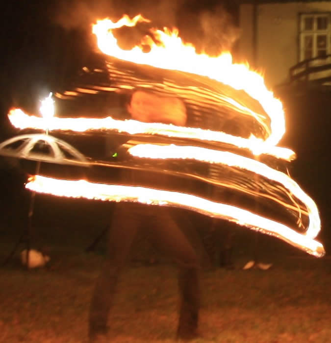 LED-Jonglage-Show
